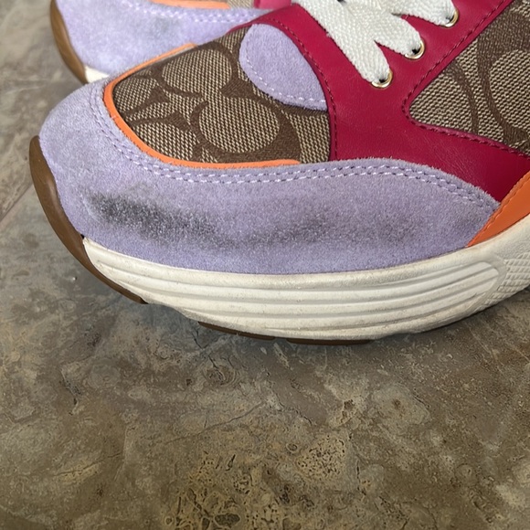 Womens size 10 Coach multi colored sneakers - Picture 6 of 7